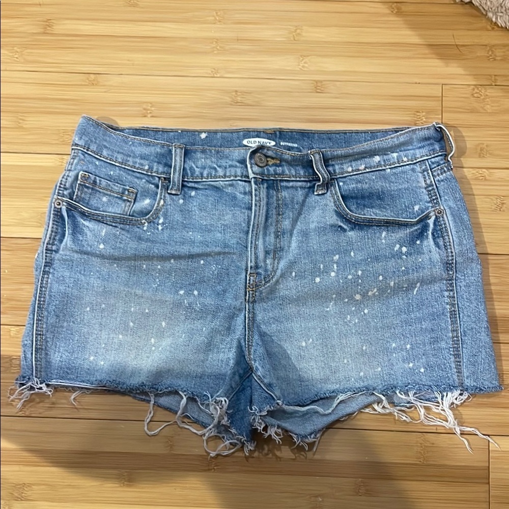 Old Navy Boyfriend Paint Splatter Shorts